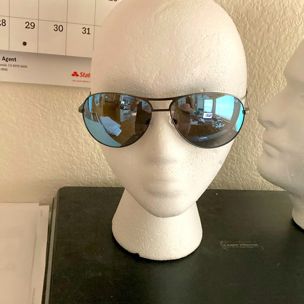 Revo PROSPER RE1139 aviators with blue mirrors